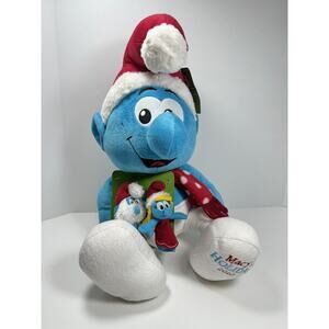 Macys Smurf Plush Holiday Christmas With Finger Puppets 2010